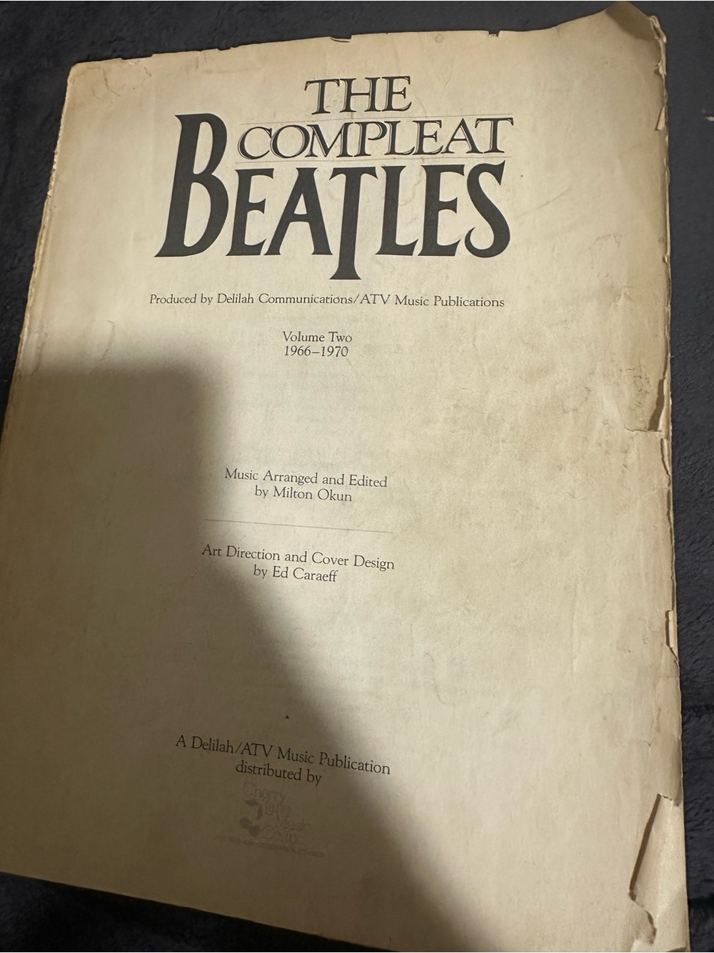 The Compleat Beatles Volume Two (1966–1970) - sheet music